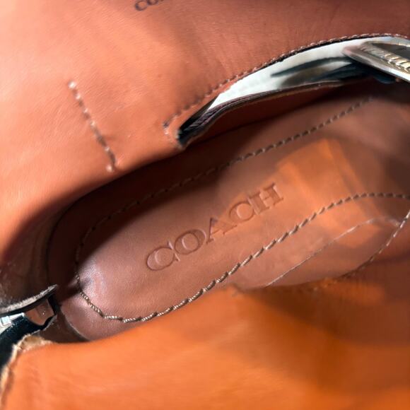 Coach Women's Cut Out Western Creeper Booties Boots Metallic Purple US Sz 7.5 B - Picture 13 of 15